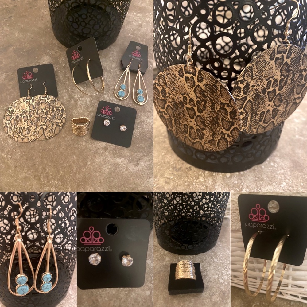 Paparazzi Jewelry Gold 5 piece lot
